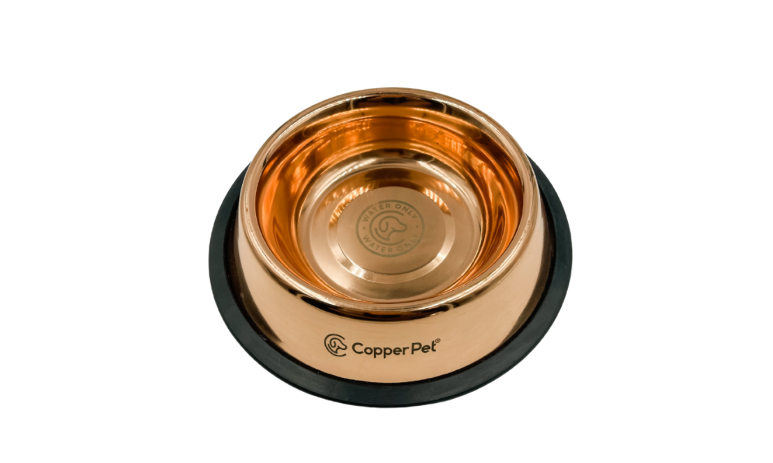 Copper dog food online bowls